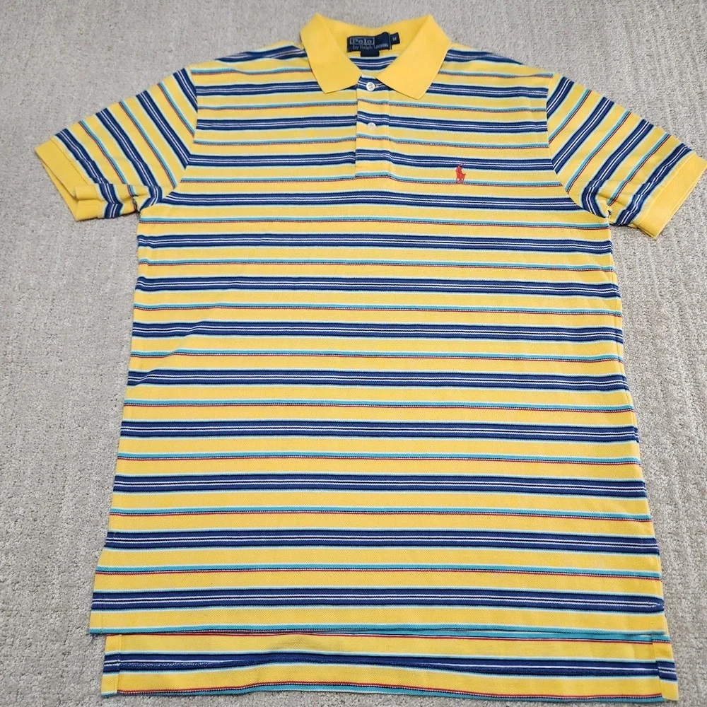 Vintage Polo Ralph Lauren Shirt Men Medium Aztec Blanket Striped‎ Navajo Native